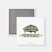 Aimant Camping de pop up humoristique (Recto/Verso)