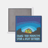 Aimant Camping de tente (Recto/Verso)