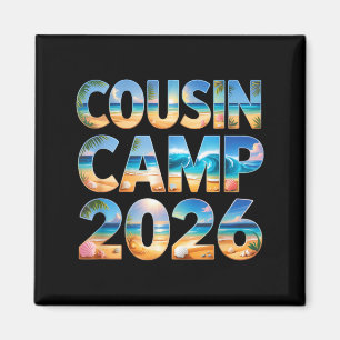 Aimant Camping des cousins mignons équipage 2026 réunion