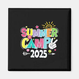 Aimant Camping d'été 2025 Vacances d'été 2025 Fam corresp