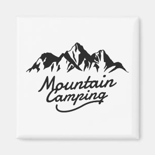 Aimant Camping en montagne