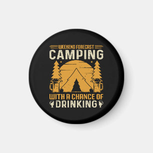 Aimant Camping et boisson