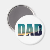 Aimant Camping et père de randonneur randonnée (Recto/Verso)