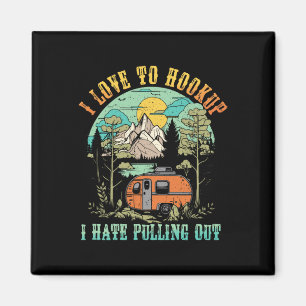 Aimant Camping J'adore Brancher Je déteste Sortir la Cara