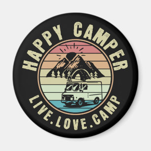 Aimant Camping - Live. Amour. Camp extérieur