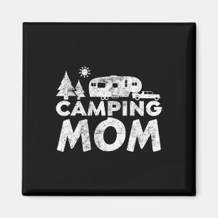 Aimant Camping maman t-shirt 5ème roue campeur Rv cadeau