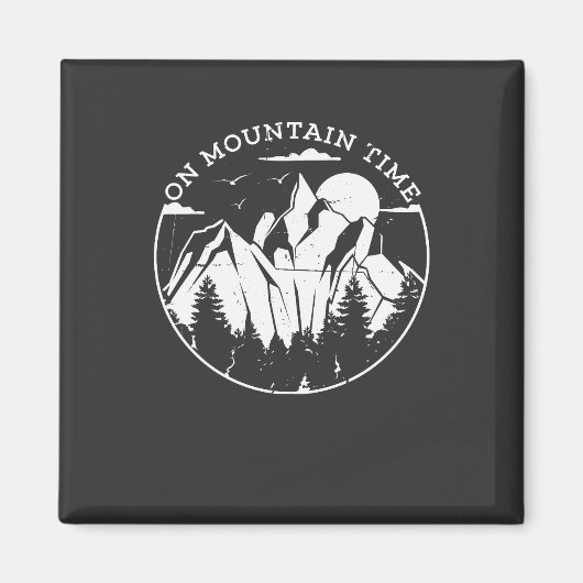 Aimant Camping & Montagnes (Devant)