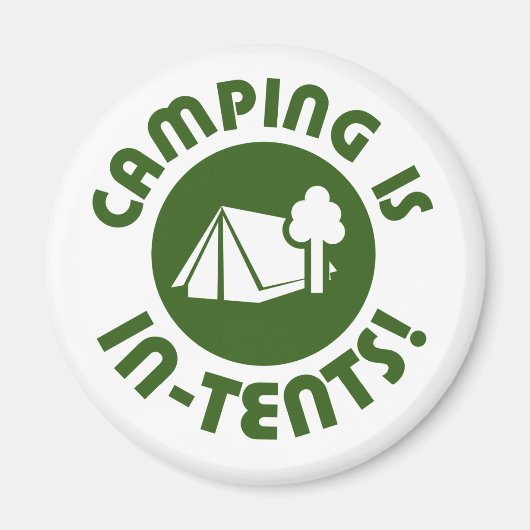 Aimant Camping sous tentes (Devant)