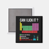 Aimant Can I Lick It Periodic Table Chart Science Teacher (Recto/Verso)