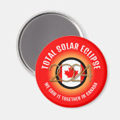 Aimant Canada 2024 TOTAL SOLAR ECLIPSE (Recto/Verso)