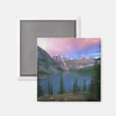 Aimant Canada, Alberta, Lac Moraine à Dawn, Banff (Recto/Verso)