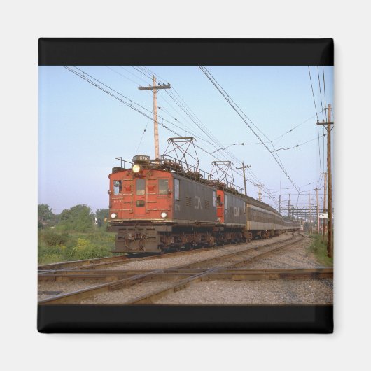 Aimant Canada, boîte CN électrique_Trains du monde (Devant)