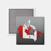 Aimant Canada : Carte (Recto/Verso)