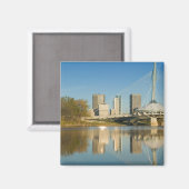Aimant CANADA, Manitoba, Winnipeg : Esplanade Riel 2 (Recto/Verso)