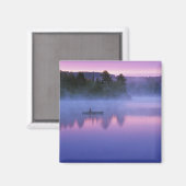 Aimant Canada, Ontario, Parc Algonguin, Canotier sur (Recto/Verso)