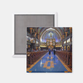 Aimant Canada, Québec, Montréal. Intérieur de Notre 3 (Recto/Verso)
