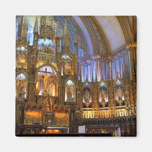 Aimant Canada, Québec, Montréal. Intérieur de Notre-Dame