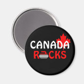 Aimant Canada Rocks - Curling (Recto/Verso)
