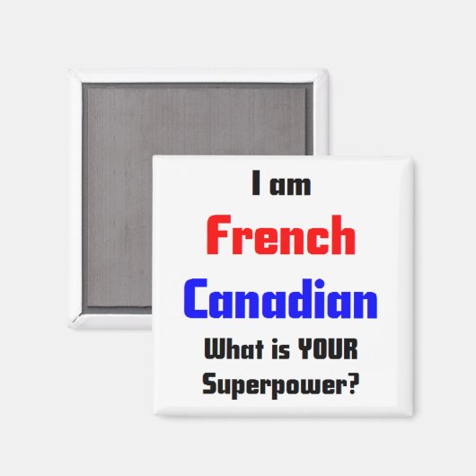 Aimant canadien français (Recto/Verso)