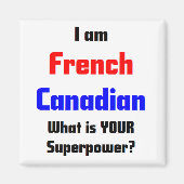 Aimant canadien français (Devant)