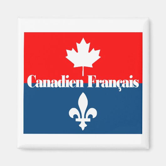 Aimant Canadien Français 2 (Devant)