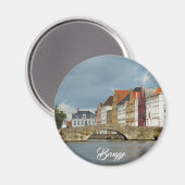 Aimant Canal à Bruges, Belgique (Recto/Verso)
