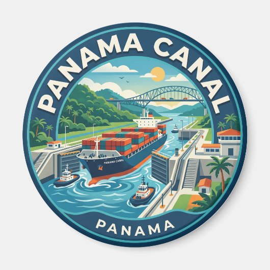 Aimant Canal de Panama Panama (Devant)
