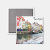 Aimant Canal Nyhavn à Copenhague, Danmark (Recto/Verso)