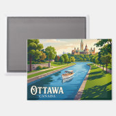 Aimant Canal Rideau Canada (Recto/Verso)