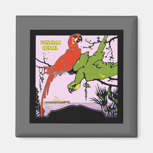 Aimant Canal vintage de Panama (Devant)