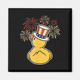Aimant Canard 14 juillet chapeau haut de forme patriotiqu