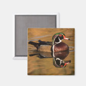 Aimant Canard à bois sur Golden Lake (Recto/Verso)
