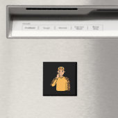 Aimant Canard Animal ASL Geste Mains Sourde Perte d'audit (In Situ (Lave-vaisselle))