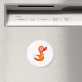 Aimant Canard baby shower orange (In Situ (Lave-vaisselle))