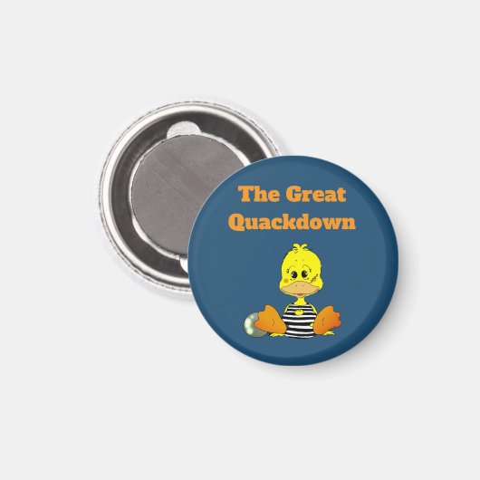 Aimant Canard de prison drôle Le Grand Quackdown (Recto/Verso)