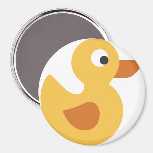 Aimant canard en caoutchouc (Recto/Verso)