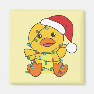 Aimant Canard Noël Animaux d'hiver Canard de vacances