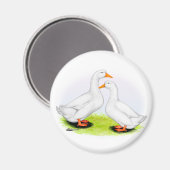 Aimant Canard : White Pekins (Recto/Verso)