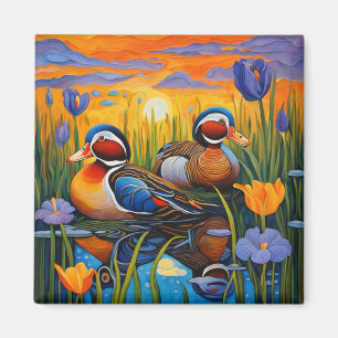 Aimant Canards dans les roseaux