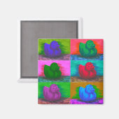 Aimant Canards en caoutchouc (Recto/Verso)