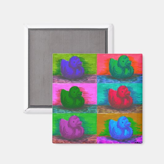 Aimant Canards en caoutchouc (Recto/Verso)