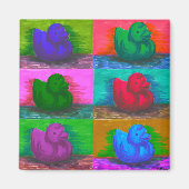 Aimant Canards en caoutchouc (Devant)