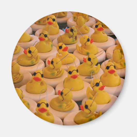 Aimant Canards en caoutchouc jaune (Devant)