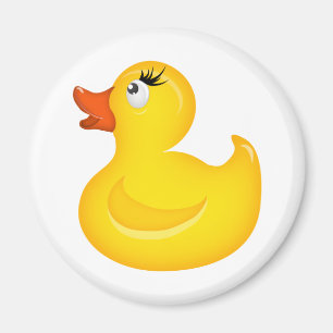 Aimant Canards jaunes en caoutchouc