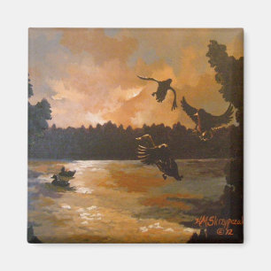 Aimant Canards S'Installer Dans L'Aimant