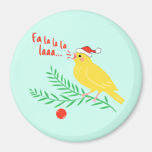 Aimant Canari qui chante Noël