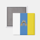 Aimant Canaries Drapeau de haute qualité (Recto/Verso)