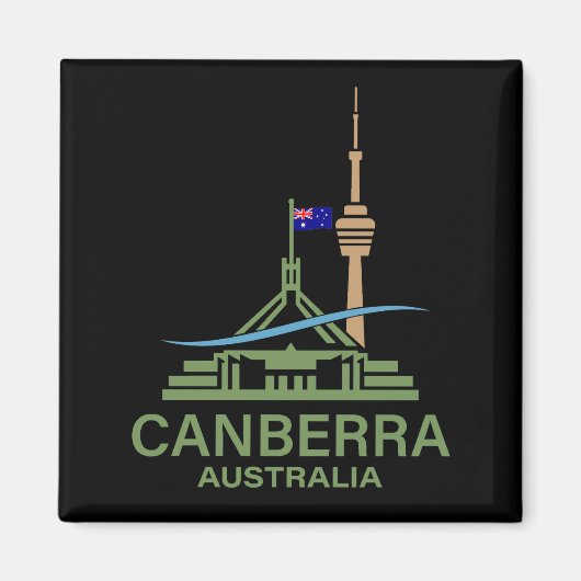 Aimant Canberra Australie (Devant)