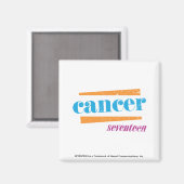Aimant Cancer Aqua (Recto/Verso)