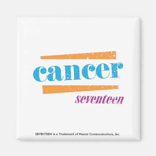 Aimant Cancer Aqua (Devant)